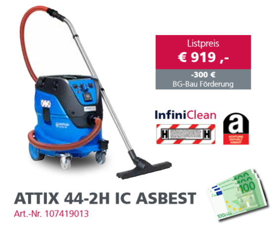 Nilfisk Attix 44-2H IC Asbest