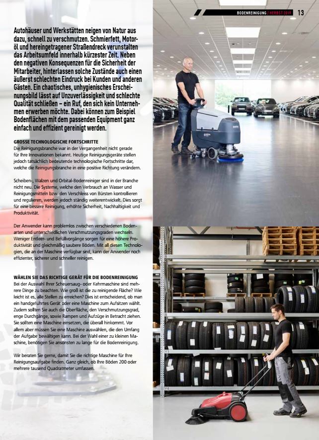 Bodenreinigungsgeräte